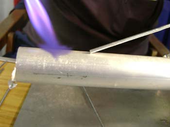 Repairing Aluminium wit HTS-735-II rod